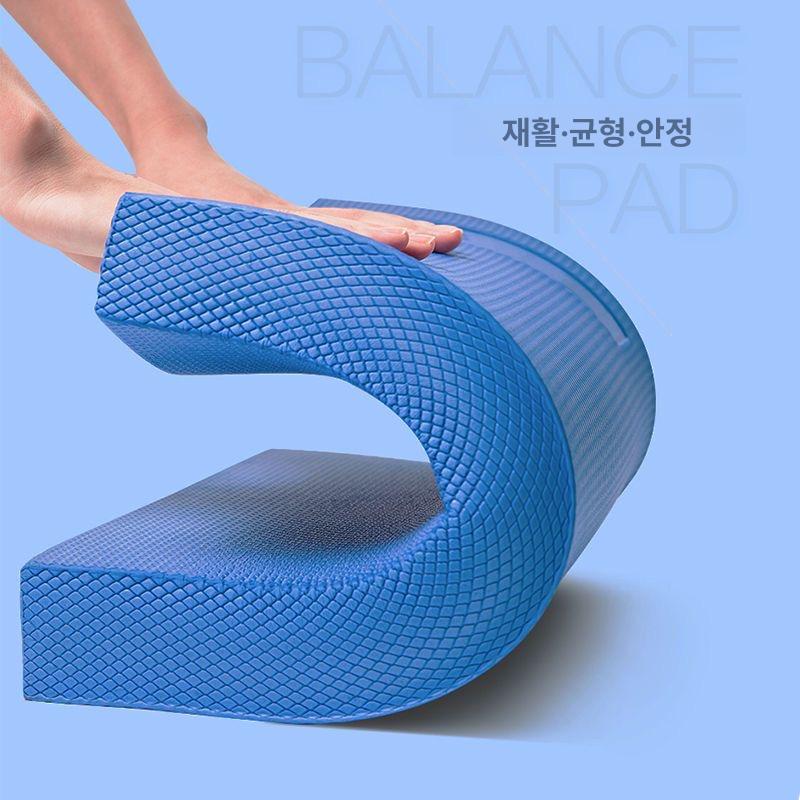 요가 무릎 매트 소프트 홈트 스트레칭 운동 진파랑 40x33x5cm - 상세 이미지 5