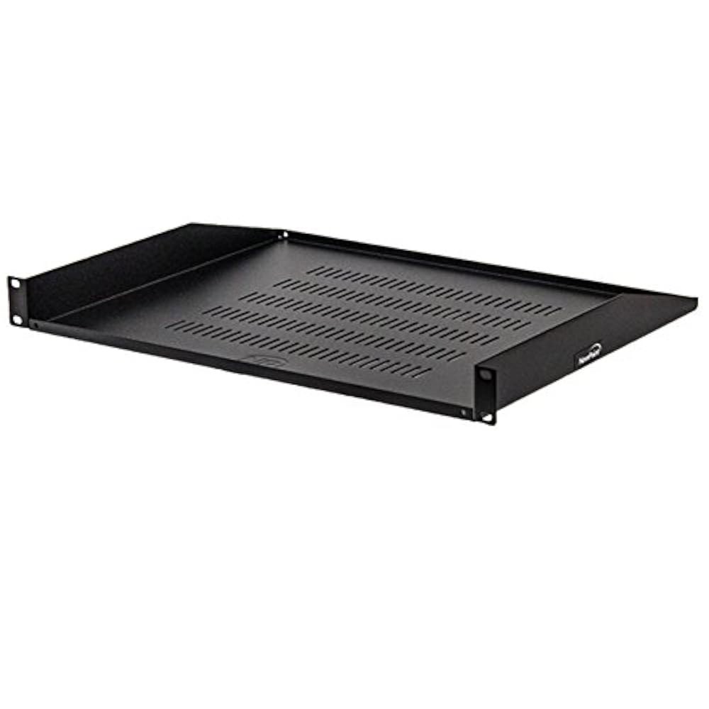 내브포인트 캔틸레버 서버 선반 통풍 랙 마운트 19인치 1U 블랙 14인치(350mm) 깊이 14 (350mm) Deep - 상품 이미지