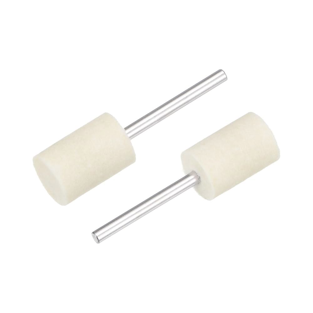 uxcell 12mm 울 펠트 장착 포인트 실린더 연마 비트 버 버퍼링 휠 1/8인치 섕크 30개 포함 - 상세 이미지 3