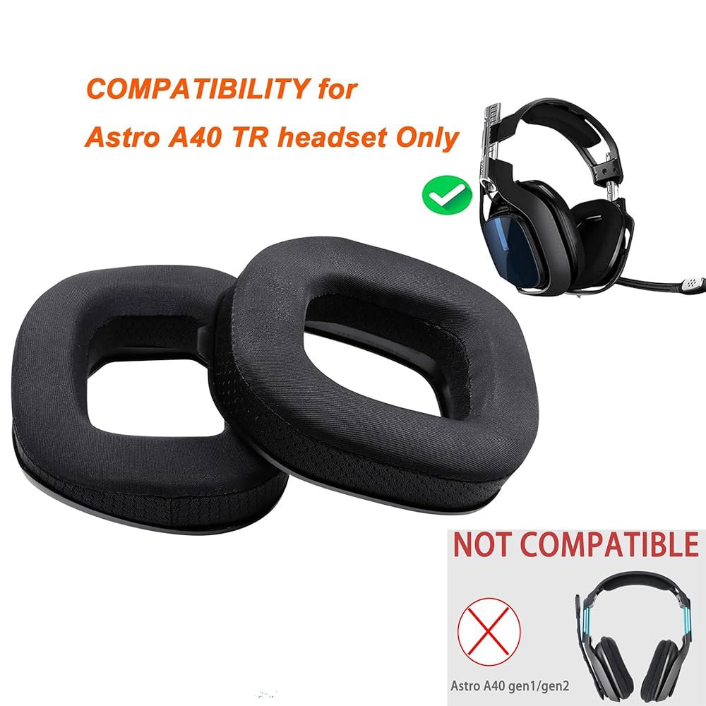 Astro A40TR 헤드폰용 쿨링 젤 교체 이어 패드, 편안한 원단으로 쿠션 처리된 소음 차단 - 상세 이미지 3