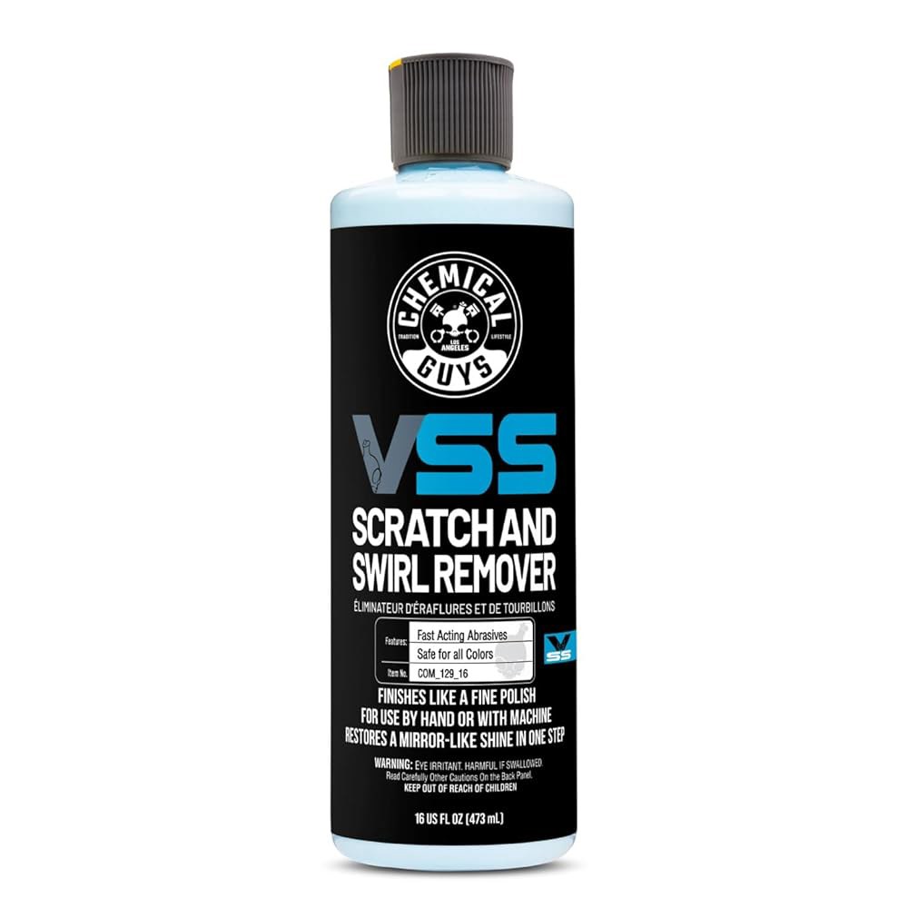 케미컬 가이 VSS 원스텝 스크래치 및 스월 리무버 - 페인트, 자동차 리무버, 자동차, 트럭, SUV, 오토바이, RV 등에 광택을 복원하는 복합 폴리시 16온스 - 상품 이미지