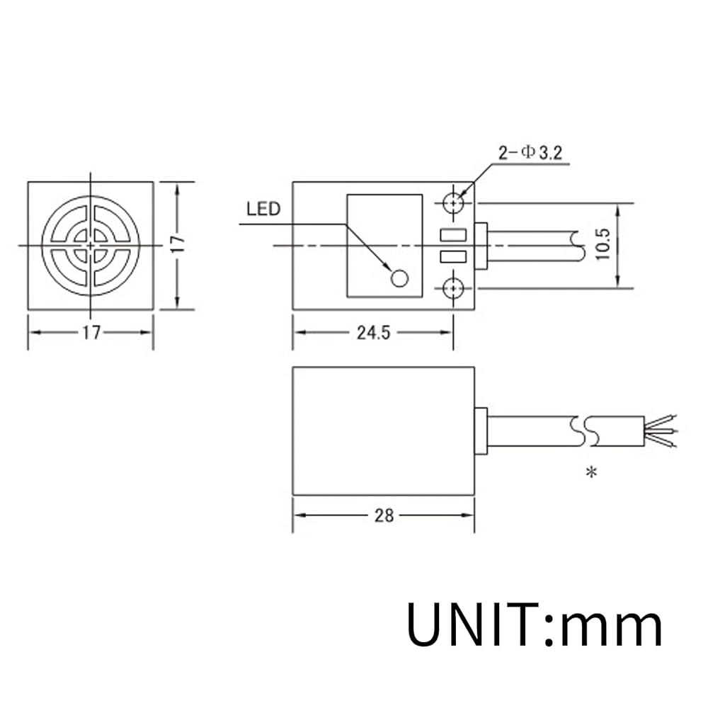 Lzcdelyxiao TL-Q5MC1 NO NPN 유도 근접 센서 스위치 감지기 5mm 3 와이어 DC 10~30V 일반 개방형 5Pcs NPN NC - 상세 이미지 2