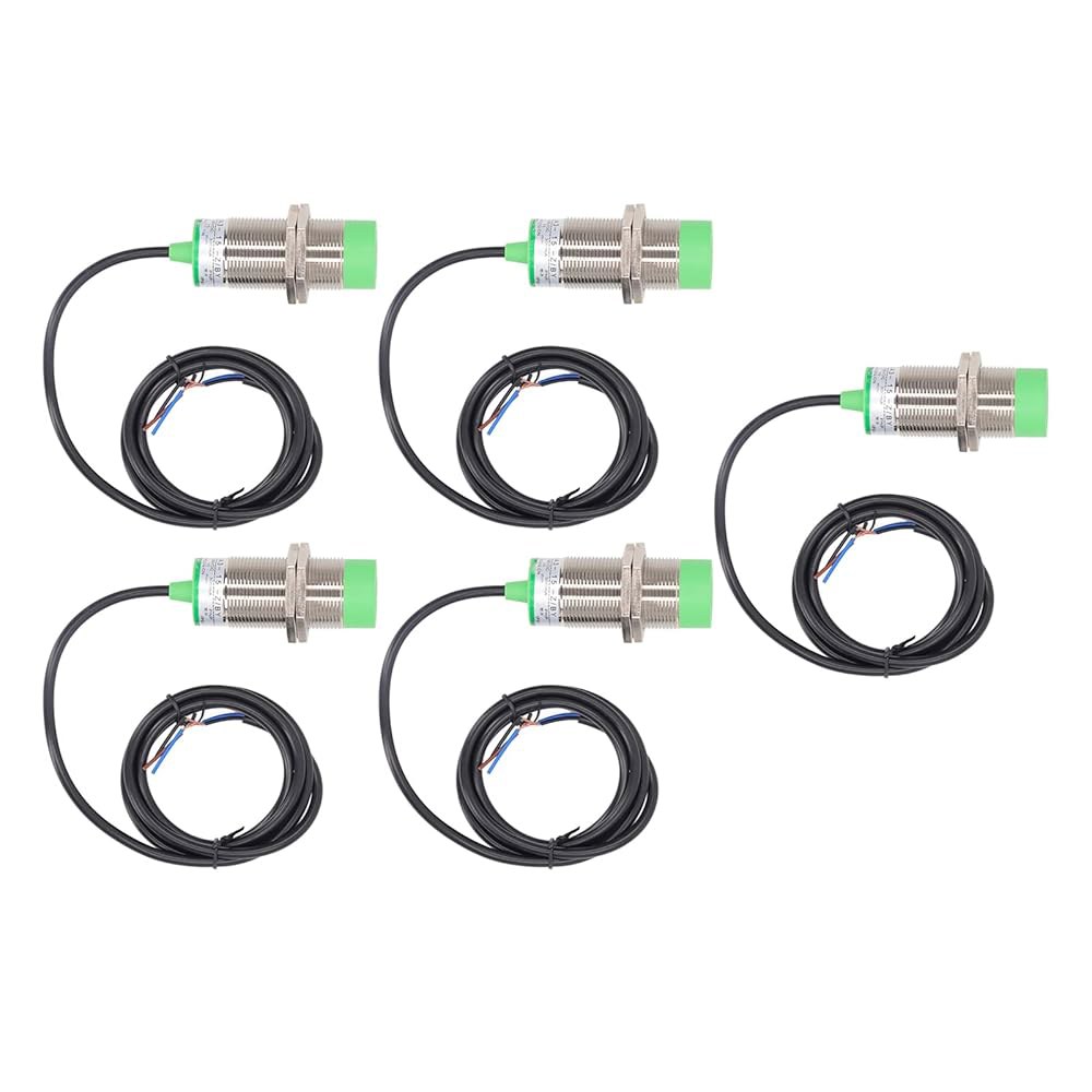 LOCADENCE 5Pcs LJ30A3~15~Z by M30 정전식 근접 센서 스위치, DC 6~36V 300mA PNP 일반 개방형 15mm 감지 IP65 유도 3선 포함 - 상품 이미지