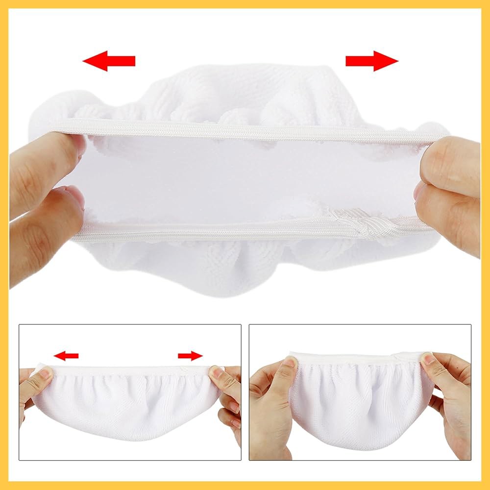 REPAIROCK 10pcs 5-6인치 흰색 소프트 미크로파이버 자동차 왁스 연마 보닛 완충 패드 세척 가능 커버 폴리셔 도구 5 6 교체 부품 - 상세 이미지 3