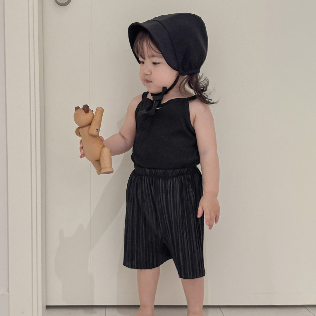 여름외출복 에센셜 플리츠 반바지 - 상세 이미지 3