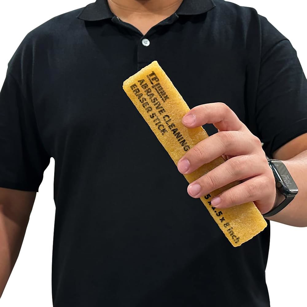1-1/2 x 8 인치 연마 청소 지우개 스틱 - 샌딩 벨트, 디스크, 거친 테이프 및 신발 활성화에 이상적 효과적인 청소를 위해 천연 고무로 제작됨 - 상품 이미지