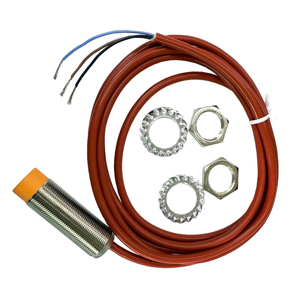 최대 200 C M18 고온 유도 근접 센서 감지 스위치 없음 IP67 방수 금속 8mm 10-30V DC, 일반 개방 NO (PNP, M18) M12 NO - 상세 이미지 2