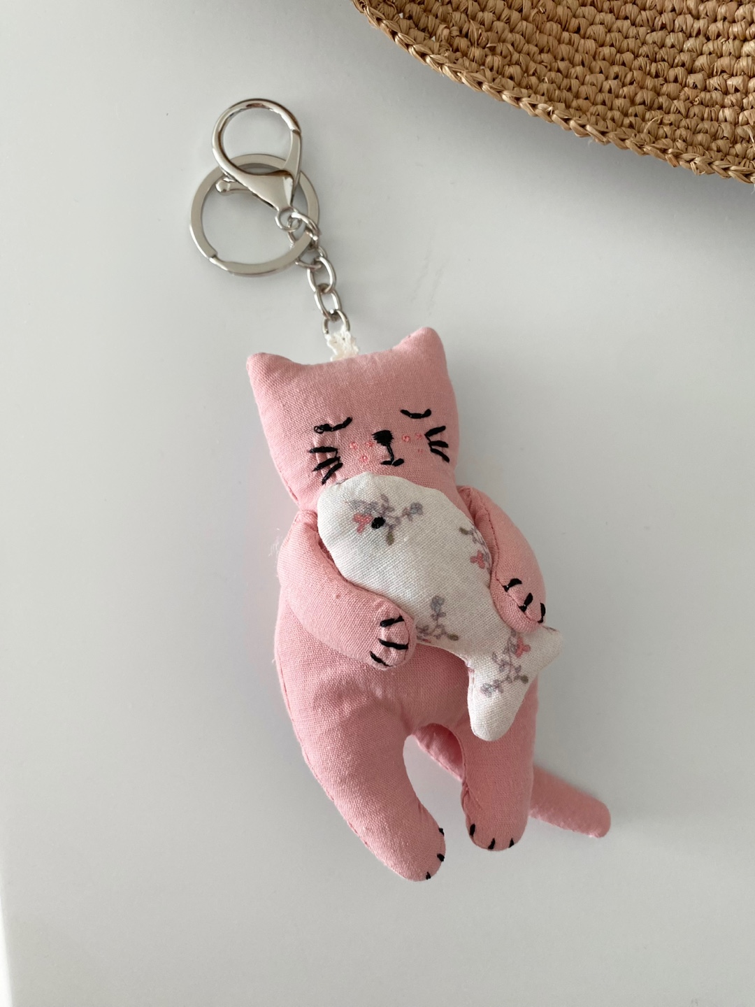 생선고양이 인형가방고리 귀여운키링 키홀더 백참 - 상세 이미지 5