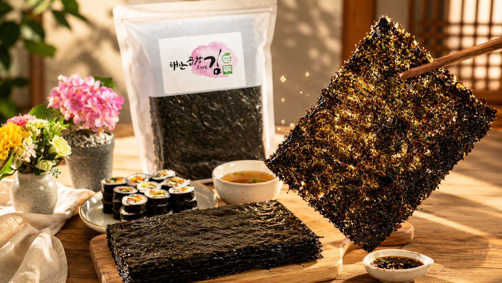 태안 지주식 유기농 곱창김 50매 - 상세 이미지 2