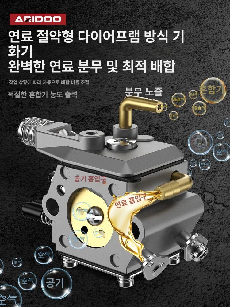 체인 엔진톱 미니 고출력 소형 고급판 벌목 나무 4행정 가솔린 - 상세 이미지 3