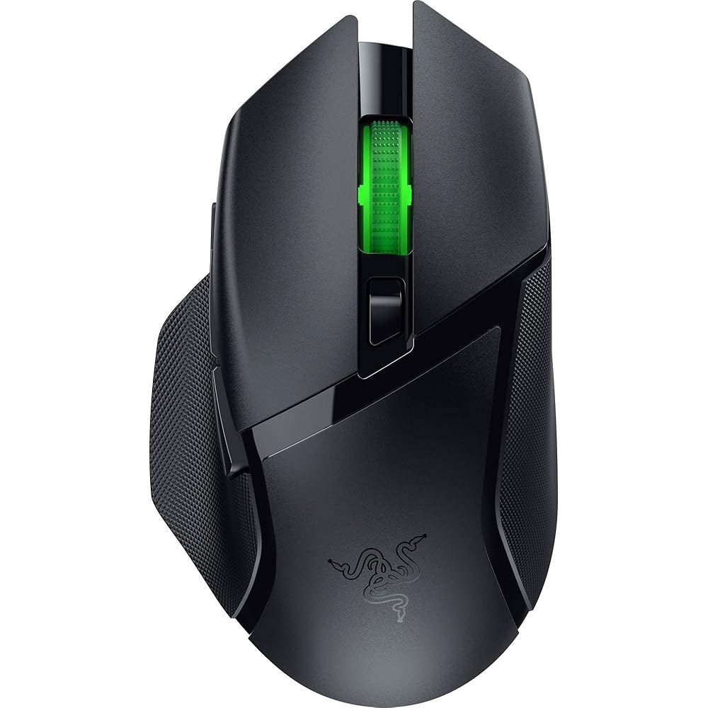바실리스크 V3 X 초고속 맞춤형 무선 게이밍 마우스 기계식 스위치 Gen-2-5G 고급 18K 광학 센서 - 크로마 RGB 9개의 프로그래머블 컨트롤 285시간 배터리 클래식 - 상품 이미지