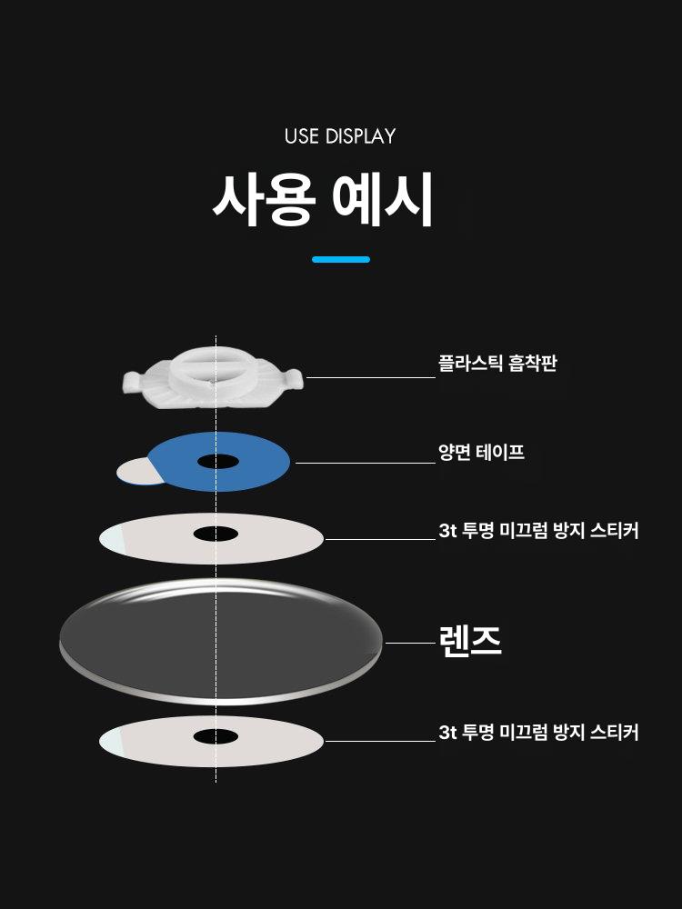 투명 렌즈 필름 보호 가공 안경 미끄럼 방지 스티커 단일 항목 - 상세 이미지 4