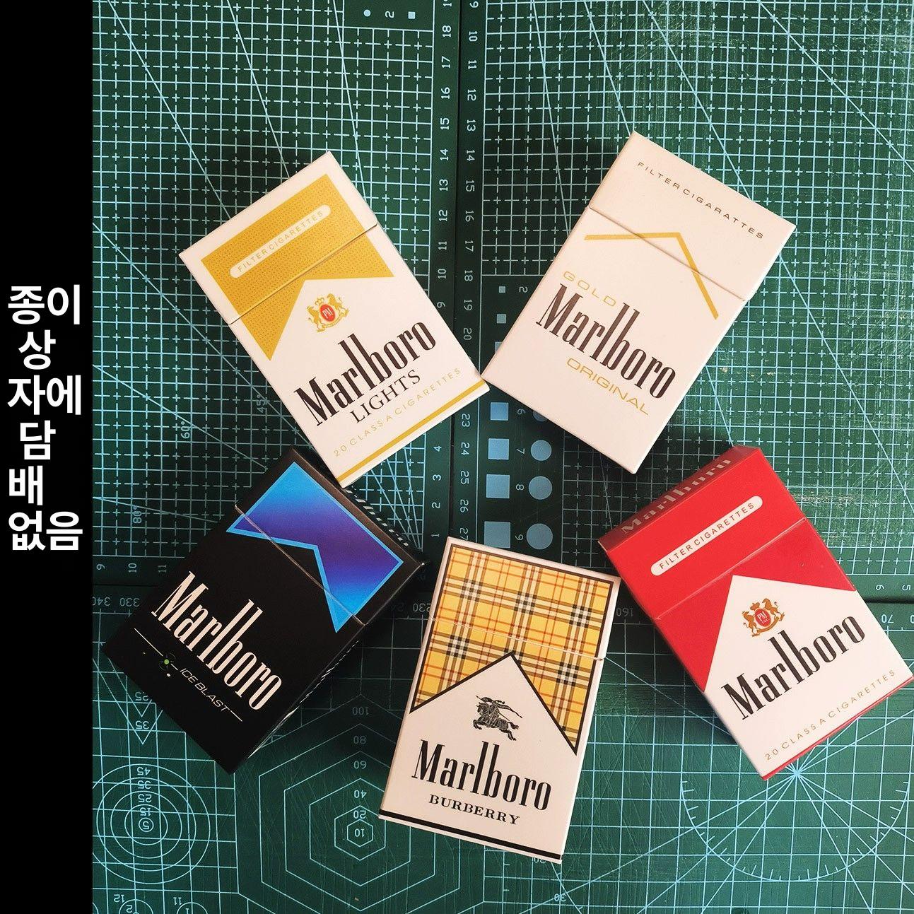클래식 말보루 담배케이스 5종 세트 일반형 라이터 던힐 가죽 메탈 담배갑 - 상세 이미지 2