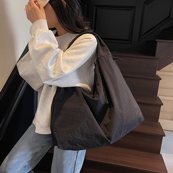 제이바바 나일론 숄더백 빅사이즈 보부상가방 데일리 기저귀가방 - 상세 이미지 3