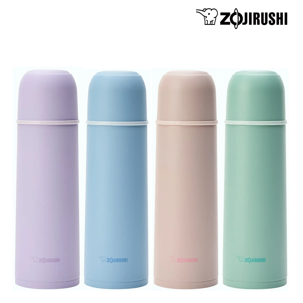 조지루시 스텐 보온병 500ml 원터치 컵 텀블러 분유 보온물병 파스텔 등산 출근 학생 - 상품 이미지