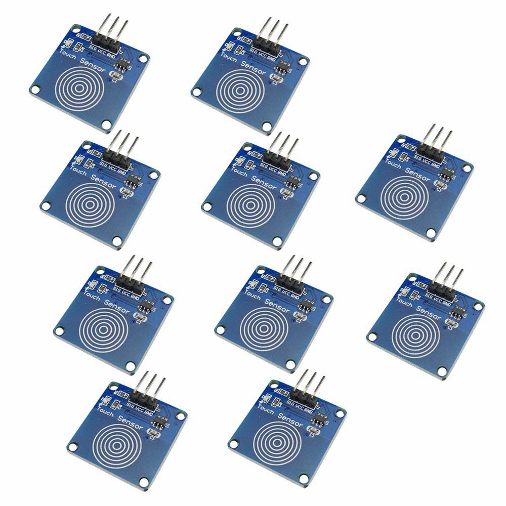 Ferwooh 10PCS TTP223B 디지털 터치 센서 정전식 스위치 모듈 인칭 택트 DIY - 상품 이미지