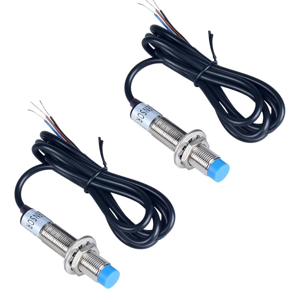 DMWD 2Pcs M12 근접 스위치 유도 센서 감지 접근 NPN NC DC 6V-36V 4mm 거리 JJ12A3-4-Z /AX NPN-NC 1PC - 상품 이미지