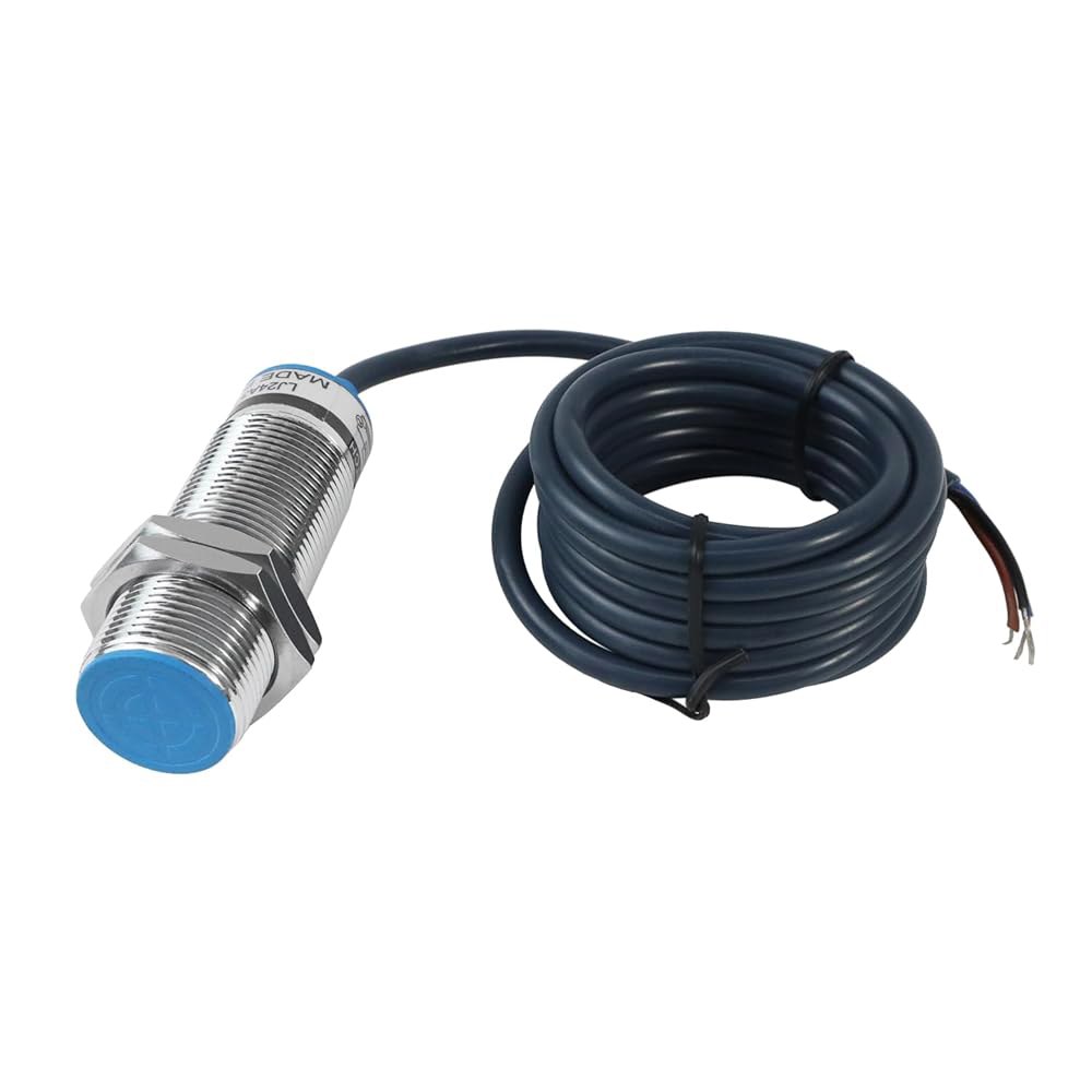 M24 근접 스위치 유도 센서 8mm 감지 거리, 차폐 설치, AC 타입 110-220V, 3와이어, NO+NC, LED 표시등 1 Shielded DC type 2 Wire - 상품 이미지
