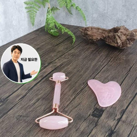 쌍문상회 지금 필요한 미용도구 시원한 지압 안마 괄사 롤러 마사지 세트