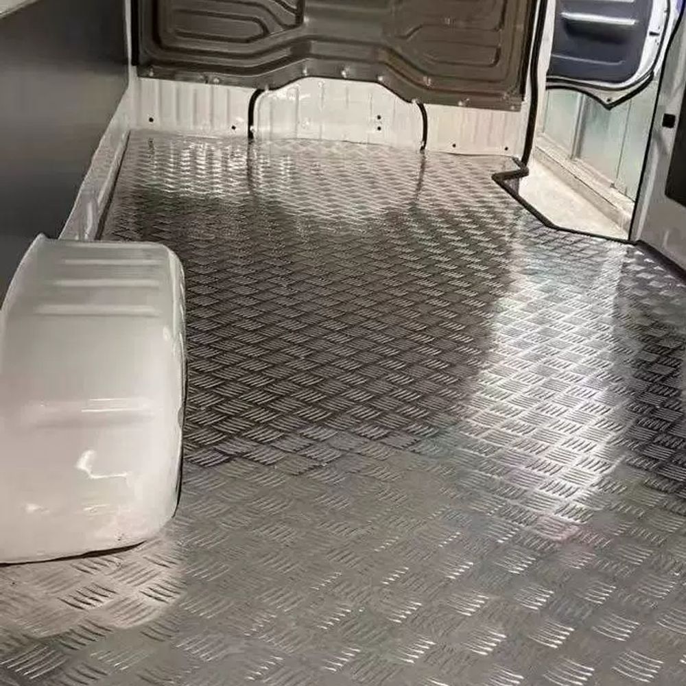 알루미늄 체크판 철판 1000mmx600mmx2mm 미끄럼방지 A. 1.0x100x100 - 상세 이미지 2