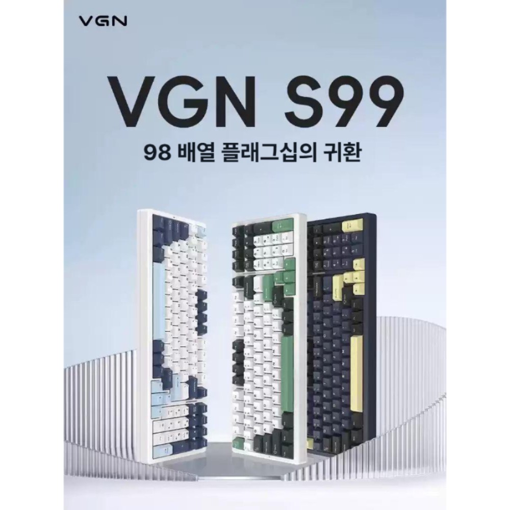 VGN S99 블루투스 무선 게이밍 키보드 데스크탑용 S99 아너스위치 디스블루 3모드 - 상품 이미지