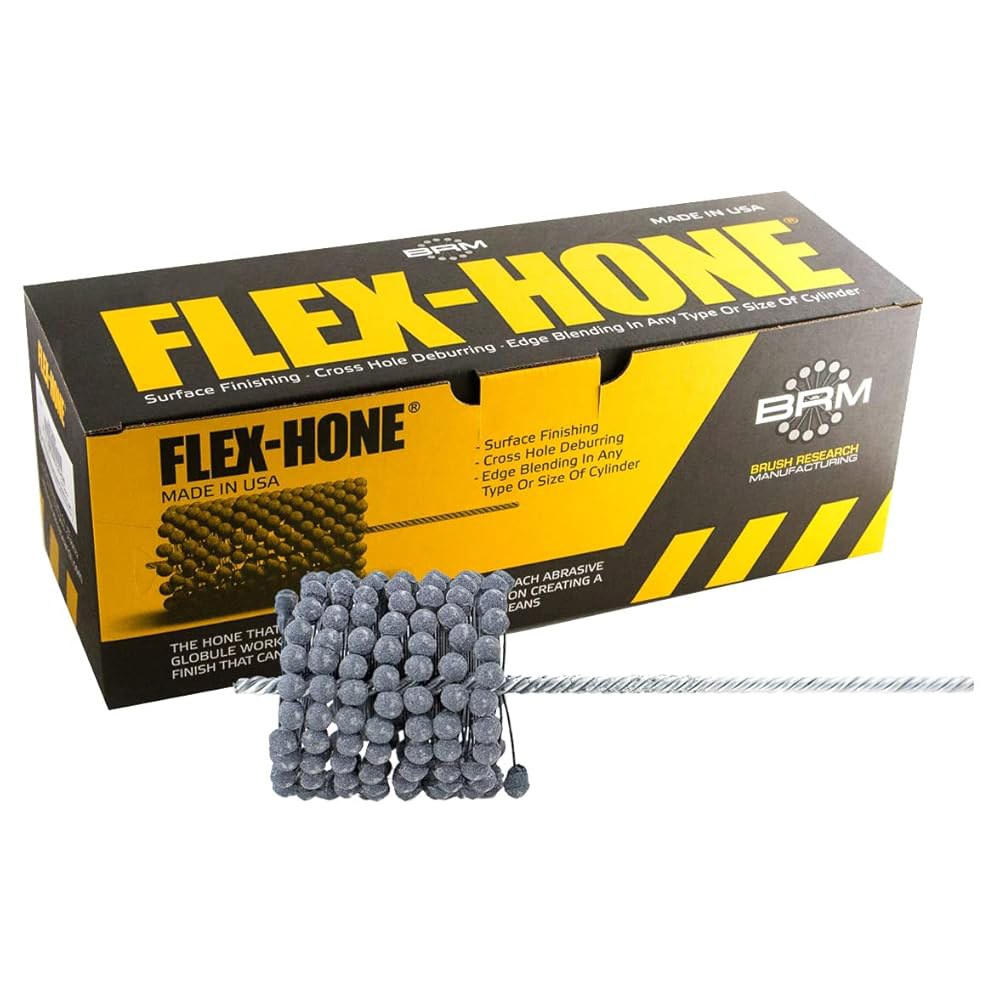 브러시 리서치 GB314240AO FLEX-HONE , 직경 3-1/4인치(83mm), 240 그릿, 알루미늄 산화물, 알루미늄, 황동, 청동 및 부드러운 비철 재료용 - 상품 이미지