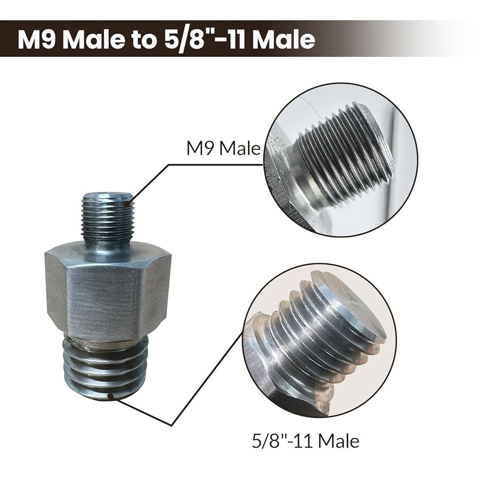 밀워키 M12 폴리셔/샌더용 노이펨르 버핑 폴리싱 키트, M9에서 5/8-11 어댑터, 3인치 백킹 패드, 스펀지 및 울 패드 9 개 포함 2 - 상세 이미지 3