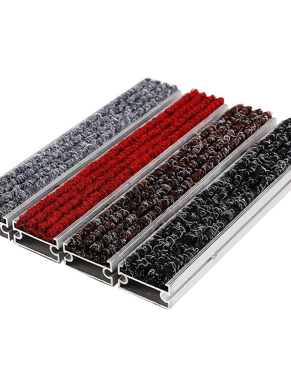 출입구 알루미늄 호텔 업소용 매트 커스텀 바닥 그레이 40cmx60cm - 상품 이미지