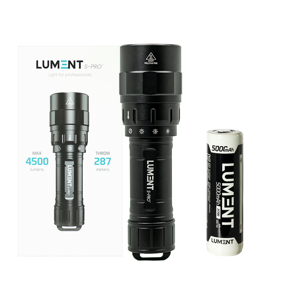 루멘트 CREE XHP70.2 해루질써치 수중랜턴 다이빙 후레쉬 S-PRO+ 베이직패키지 - 상세 이미지 2