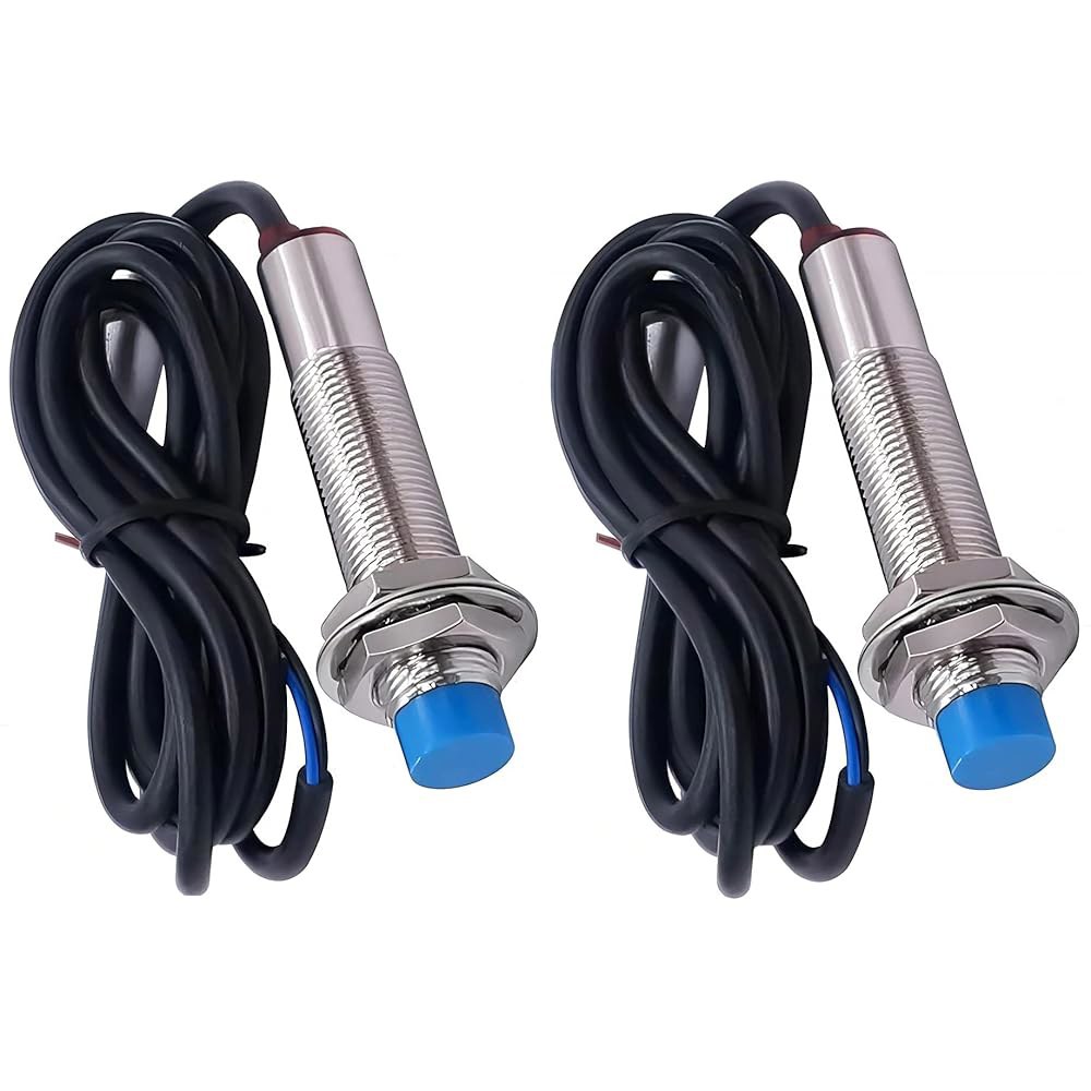 WWZMDiB 2Pcs M12 유도 근접 센서 스위치 NPN NO 6-36V 4mm LJ12A3-4-Z /BX - 상품 이미지