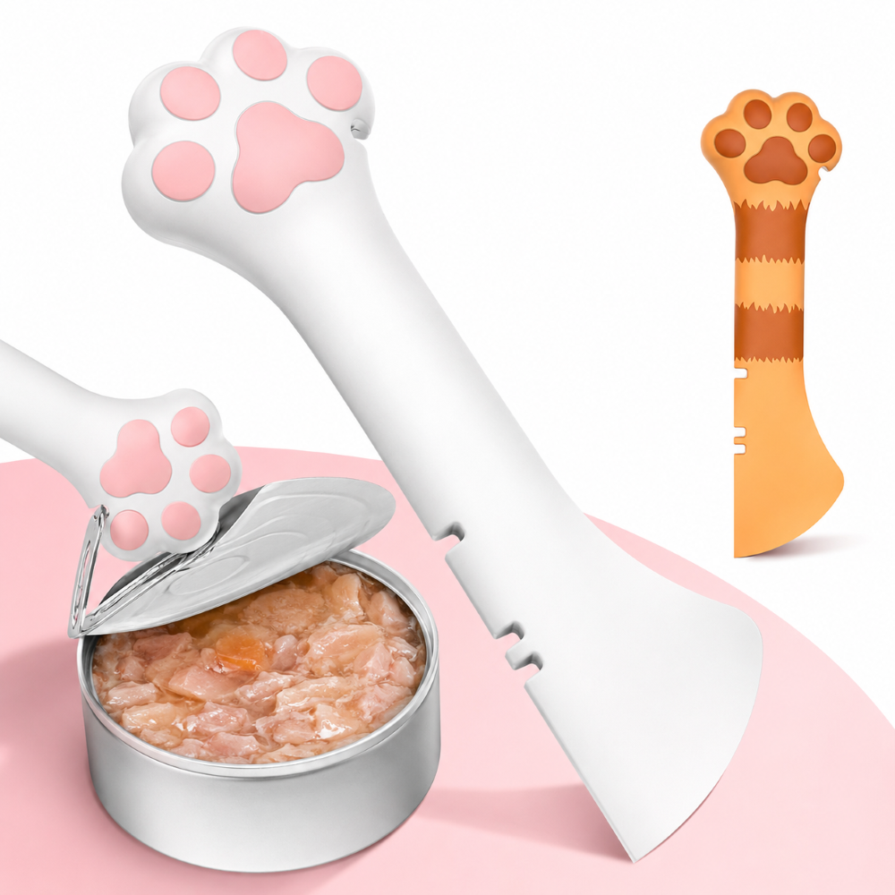 다묘집사 고양이 귀여운 캔 화식 스푼 숫가락 따개 - 상품 이미지
