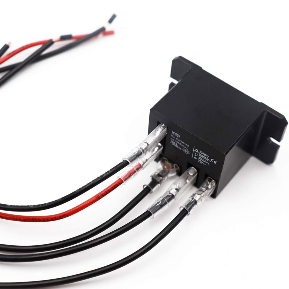 Tnisesm 2PCS 파워 릴레이 AC120V 코일, 플랜지 장착 및 10개의 퀵 커넥트 단자 와이어 미니 NT90-AC120V-10X DC12V 1PCS - 상세 이미지 2
