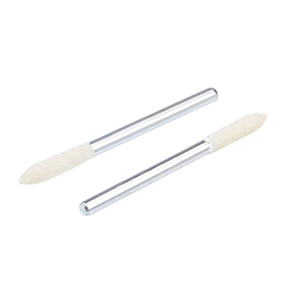 uxcell 3mm 울 펠트 장착 포인트 테이퍼 연마 비트 버 버퍼링 휠 1/8인치 섕크 12개 포함 4mm 10 - 상세 이미지 3