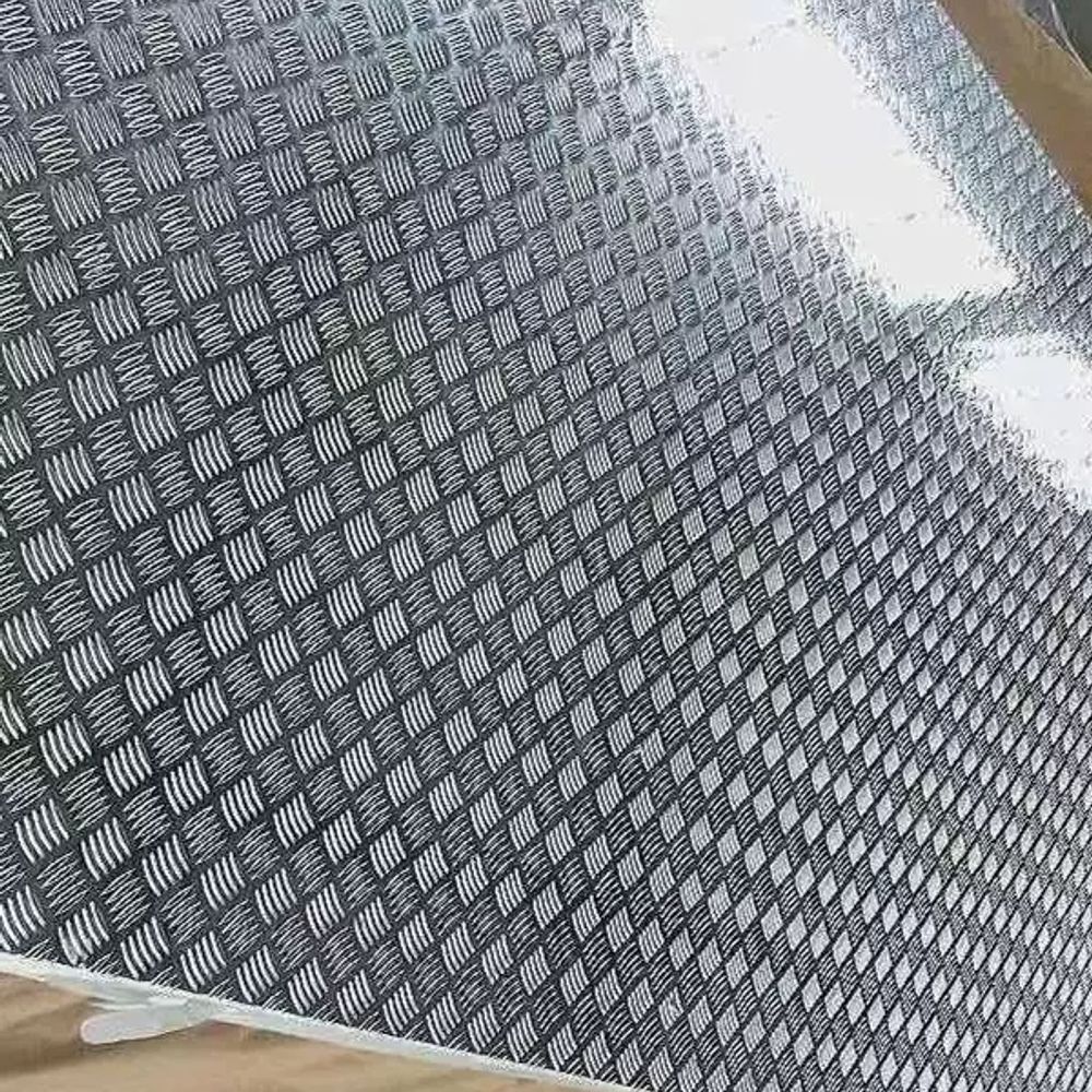 알루미늄 체크판 철판 1000mmx600mmx2mm 미끄럼방지 A. 1.0x100x100 - 상품 이미지