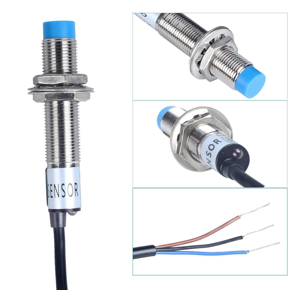 DMWD 2Pcs M12 근접 스위치 유도 센서 감지 접근 NPN NC DC 6V-36V 4mm 거리 JJ12A3-4-Z /AX NPN-NC 1PC - 상세 이미지 3