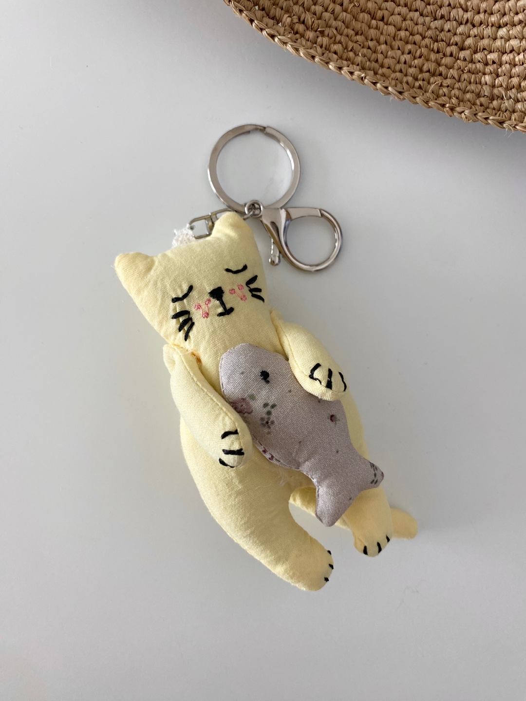 생선고양이 인형가방고리 귀여운키링 키홀더 백참 이미지 6