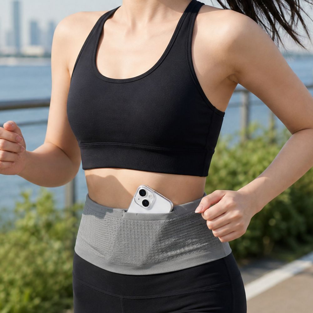 하루미닝 러닝가방 벨트 핸드폰보관 밴드 마라톤 런닝 허리밴드 - 상품 이미지