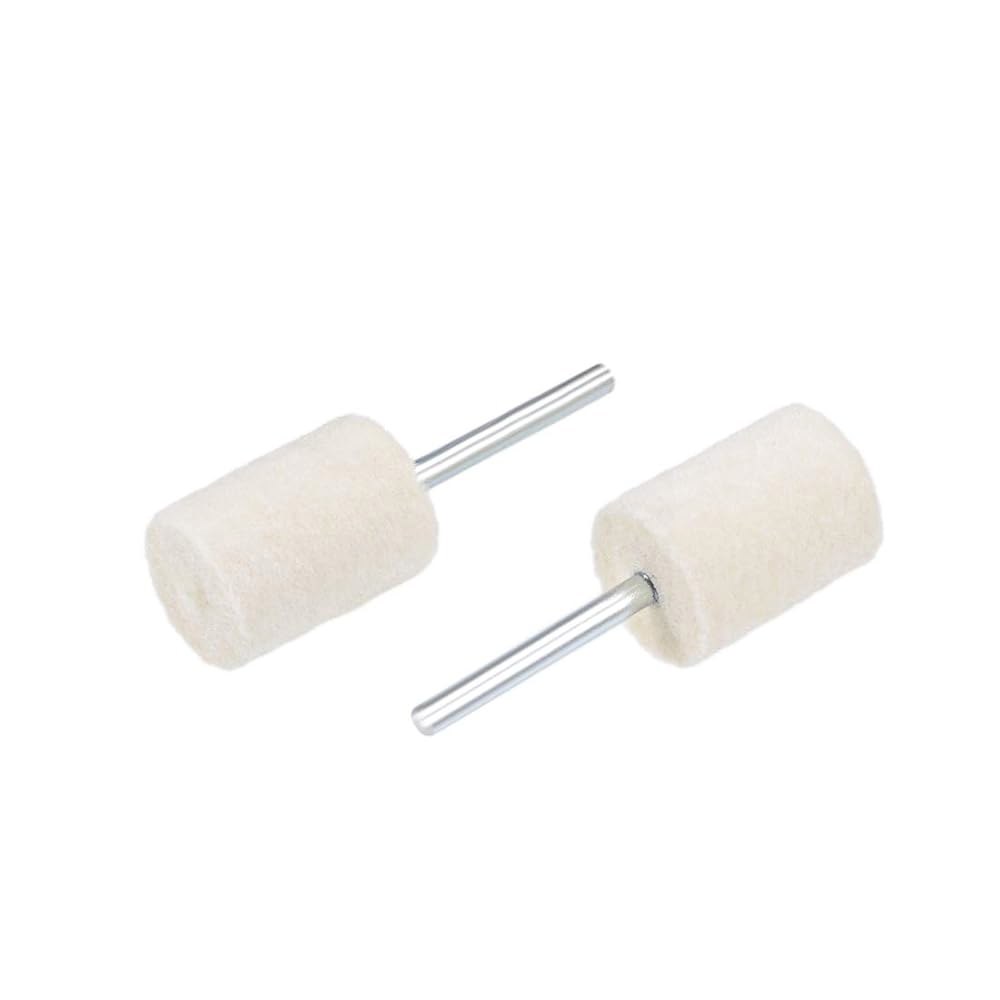 uxcell 14mm 울 펠트 장착 포인트 실린더 연마 비트 버 버퍼링 휠 1/8인치 섕크 16개 포함 4mm 8 - 상세 이미지 3