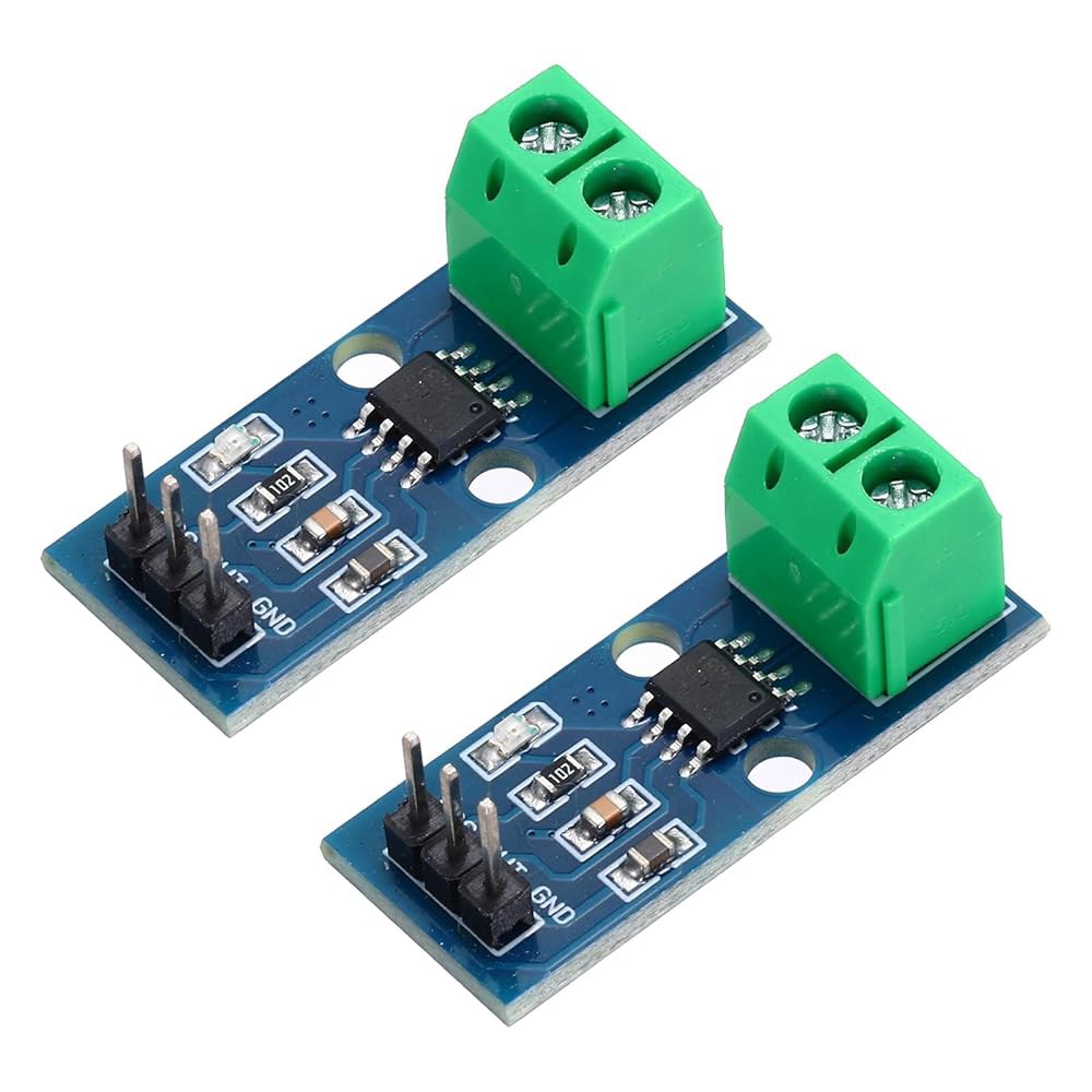 MECCANIXITY 2pcs ACS712 전류 센서 모듈 5A 레인지 홀 효과 측정 AC/DC 감지 - 상품 이미지