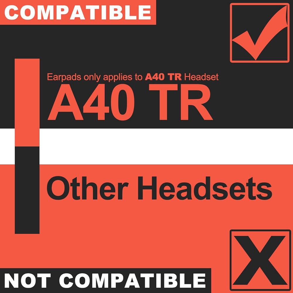 Astro A40 TR 전용 쿨링 젤 교체 이어패드, LTYIVABHTW 제작, 시원한 느낌의 원단, 향상된 내구성, 마이크 폼 | 블랙 - 상세 이미지 2