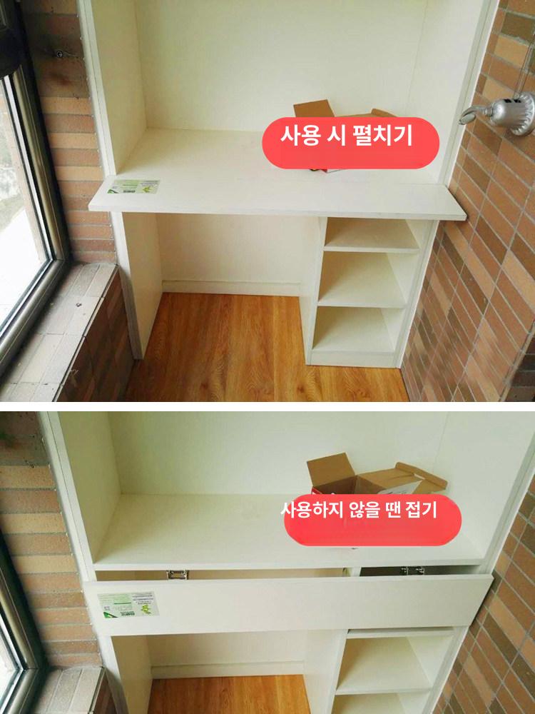 접이식 테이블 브라켓 목공 식탁 DIY 부속 다리 부품 90도 대형 고급 실버 나사 없음 이미지 6