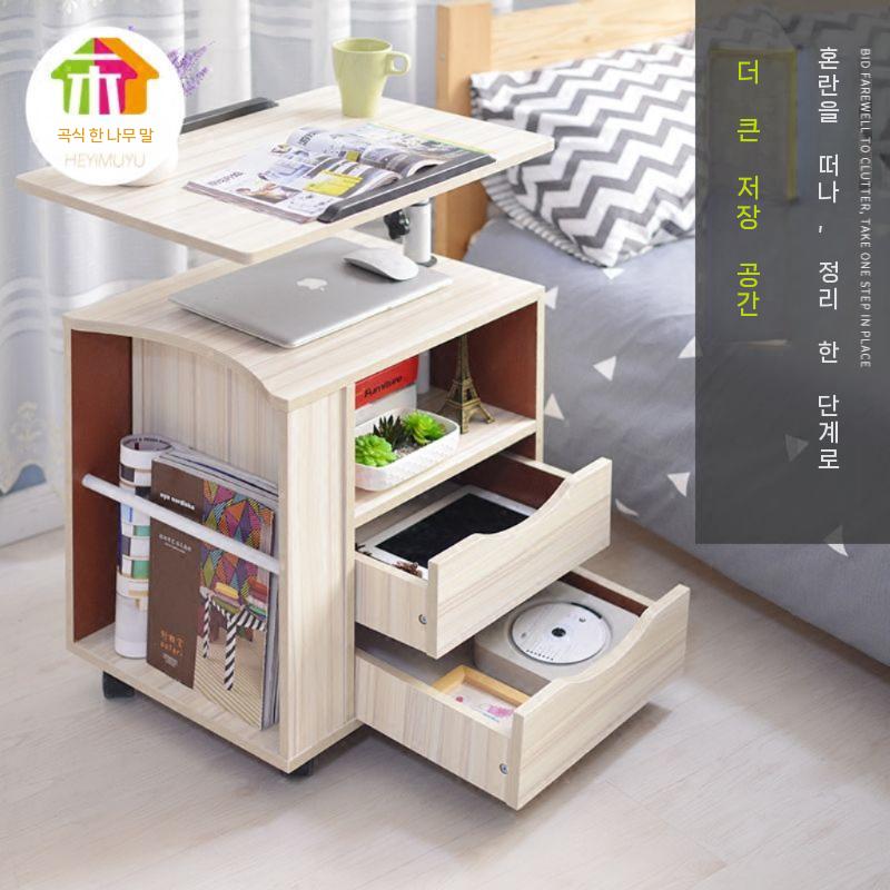 내추럴 다용도 서랍장 거실 틈새수납장 모듈가구 철제수납장 미니수납장 멀바우 슬림 선반 높은 - 상세 이미지 4