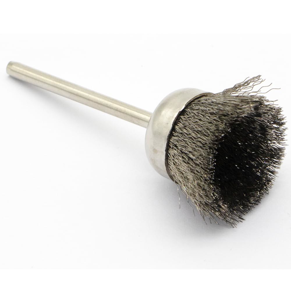 20PCS 와이어 브러시 - 금속 녹 제거, 연마, 청소 직경 25mm, 샤프트 3mm 버, 먼지 및 산화물 층 제거 거친 표면 처리 산업 DIY 애호가를 위해 설계됨 - 상세 이미지 2