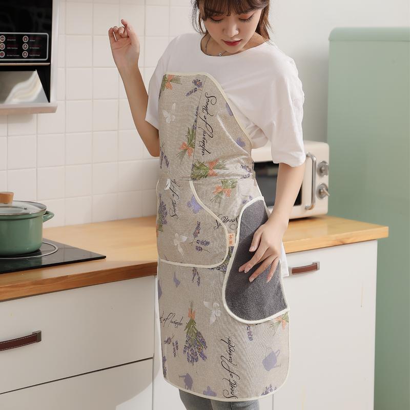 끈없는 앞치마 방수 코팅 자동 라벤더 자석 다크네이비 - 상세 이미지 3