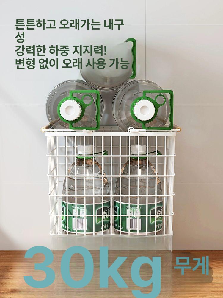 이동식 세탁바구니 대용량 바퀴 욕실 수납함 빨래 보관 정리함 스테인리스 - 상세 이미지 4