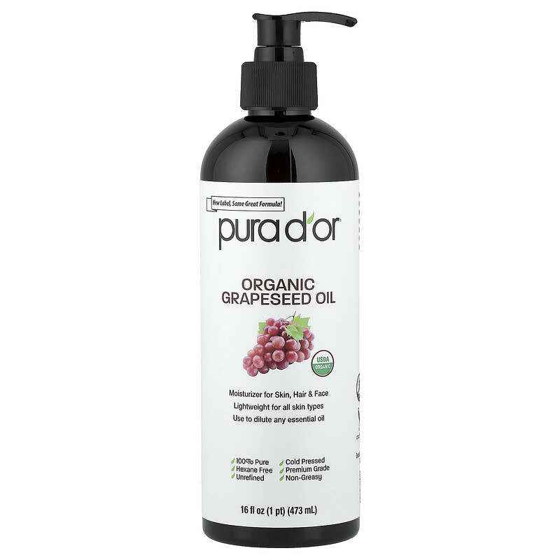 퓨라도르 USDA 포도씨 오일 473ml, 1개 - 상품 이미지