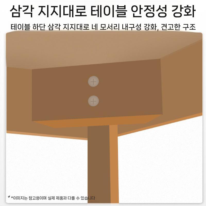 일반형 사무실 공부책상 사무용일반책상 공부방 컴퓨터책상 원목색 서재 데스크 원룸 공간활용 모든 원목 통나무 색상 120 - 상세 이미지 4