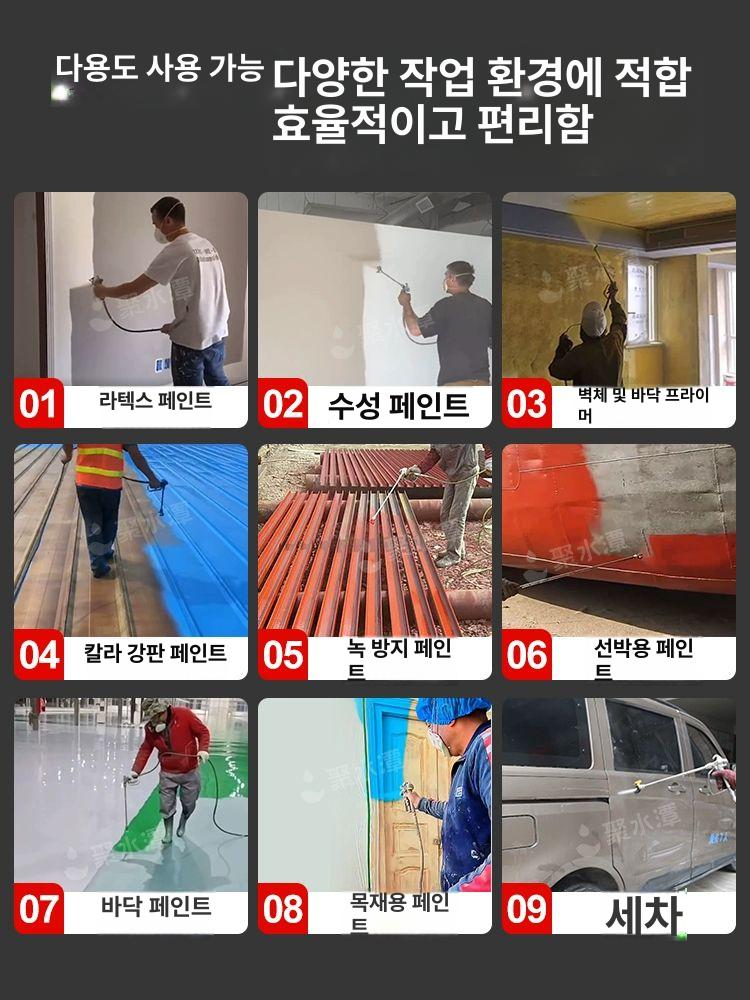 뿜칠 뿌리기 도색 경량 알루미늄 대형 기계 분체 설비 도장 단총 - 상세 이미지 3