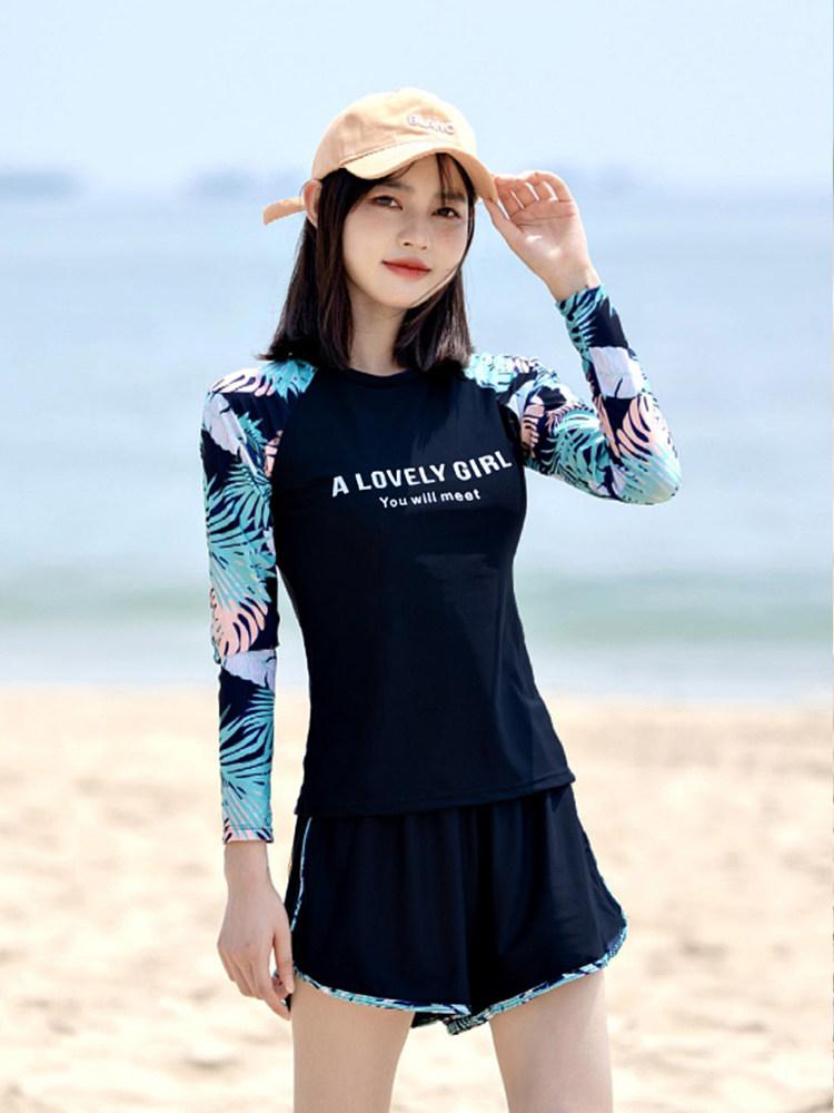엄마래쉬가드 빅사이즈 40대레쉬가드 아줌마 수영복 부모님 - 상세 이미지 5