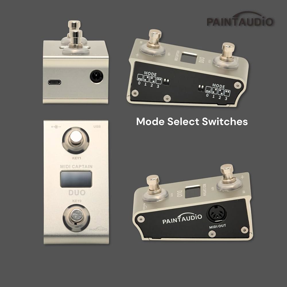 오디오 미디 캡틴 듀오 풋 컨트롤러 멀티 이펙트 키보드 신디사이저 USB-MIDi DAW DSP 소프트웨어 USB-HID 지원 스테이트 스위치 사이클링(MIDi 듀오) - 상세 이미지 3
